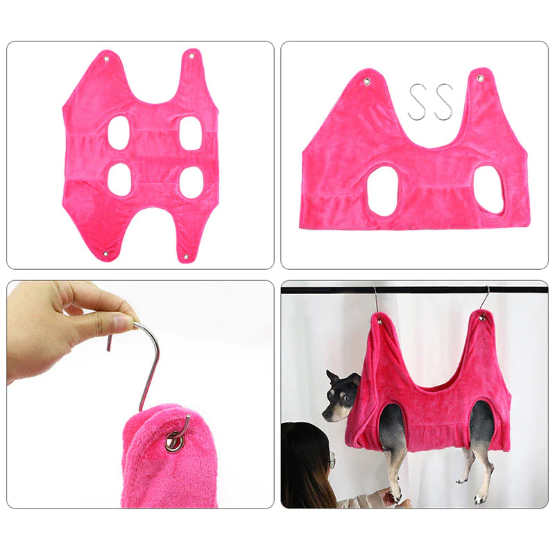 TrimHelper Pro - Pet Dog Cat Grooming Hanging Hammock Harness Breathable Groom Helper US