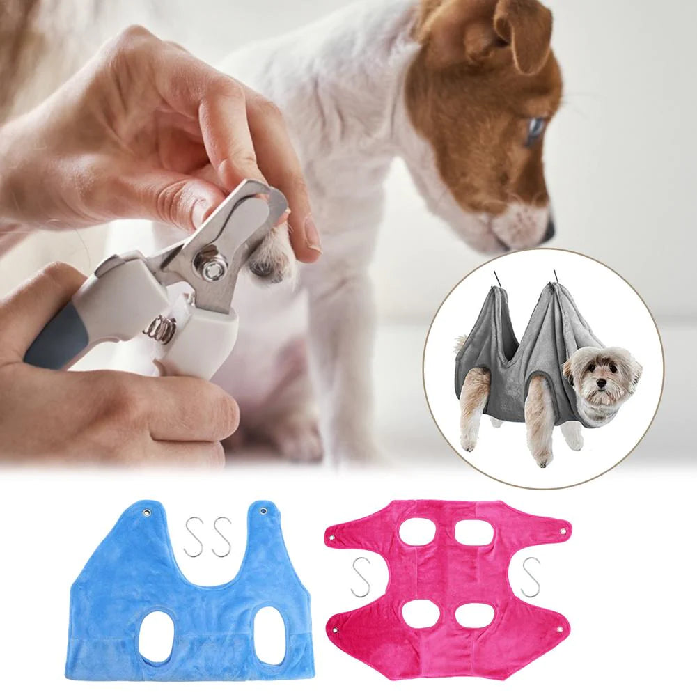 TrimHelper Pro - Pet Dog Cat Grooming Hanging Hammock Harness Breathable Groom Helper US