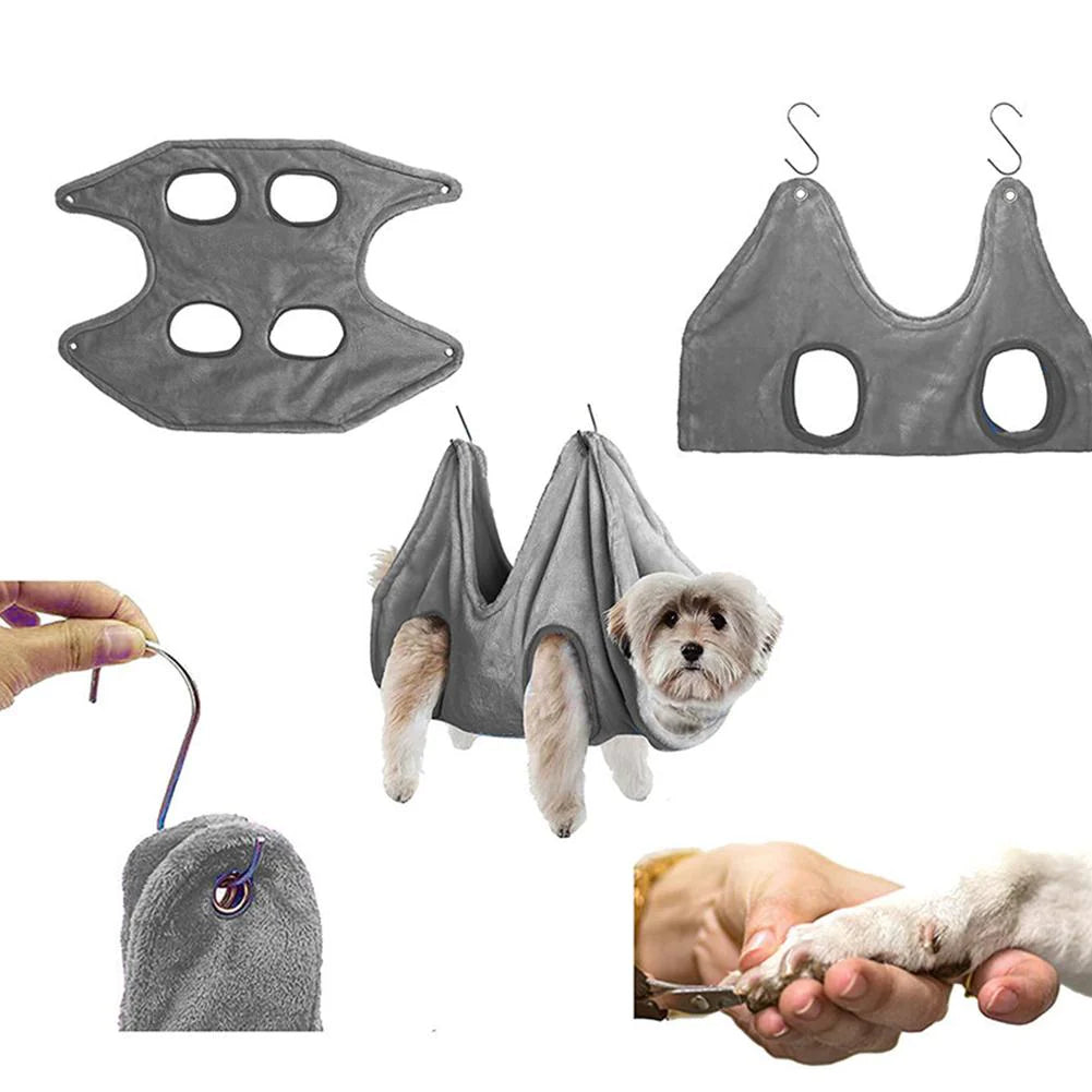 TrimHelper Pro - Pet Dog Cat Grooming Hanging Hammock Harness Breathable Groom Helper US