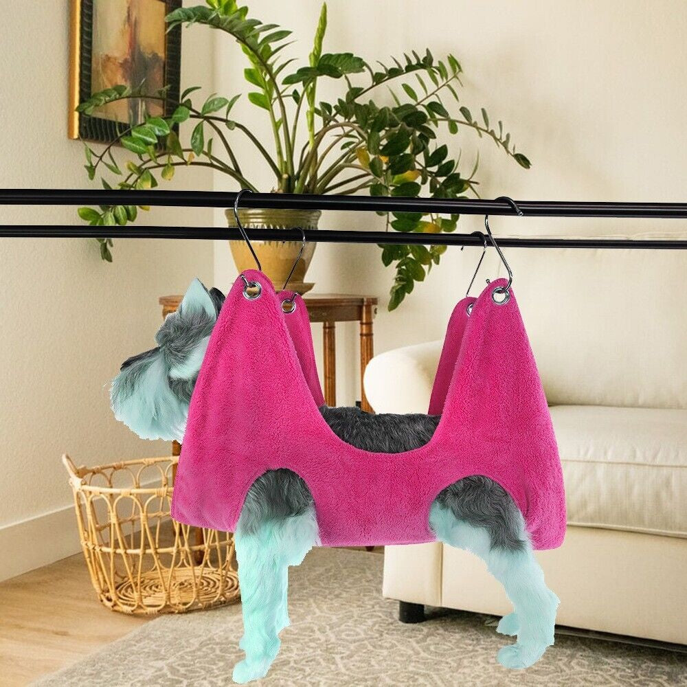 TrimHelper Pro - Pet Dog Cat Grooming Hanging Hammock Harness Breathable Groom Helper US
