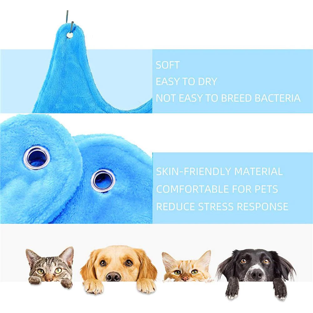 TrimHelper Pro - Pet Dog Cat Grooming Hanging Hammock Harness Breathable Groom Helper US