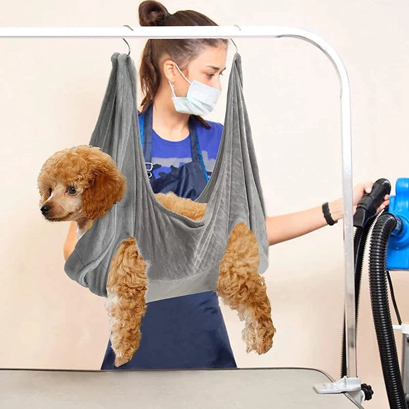 TrimHelper Pro - Pet Dog Cat Grooming Hanging Hammock Harness Breathable Groom Helper US
