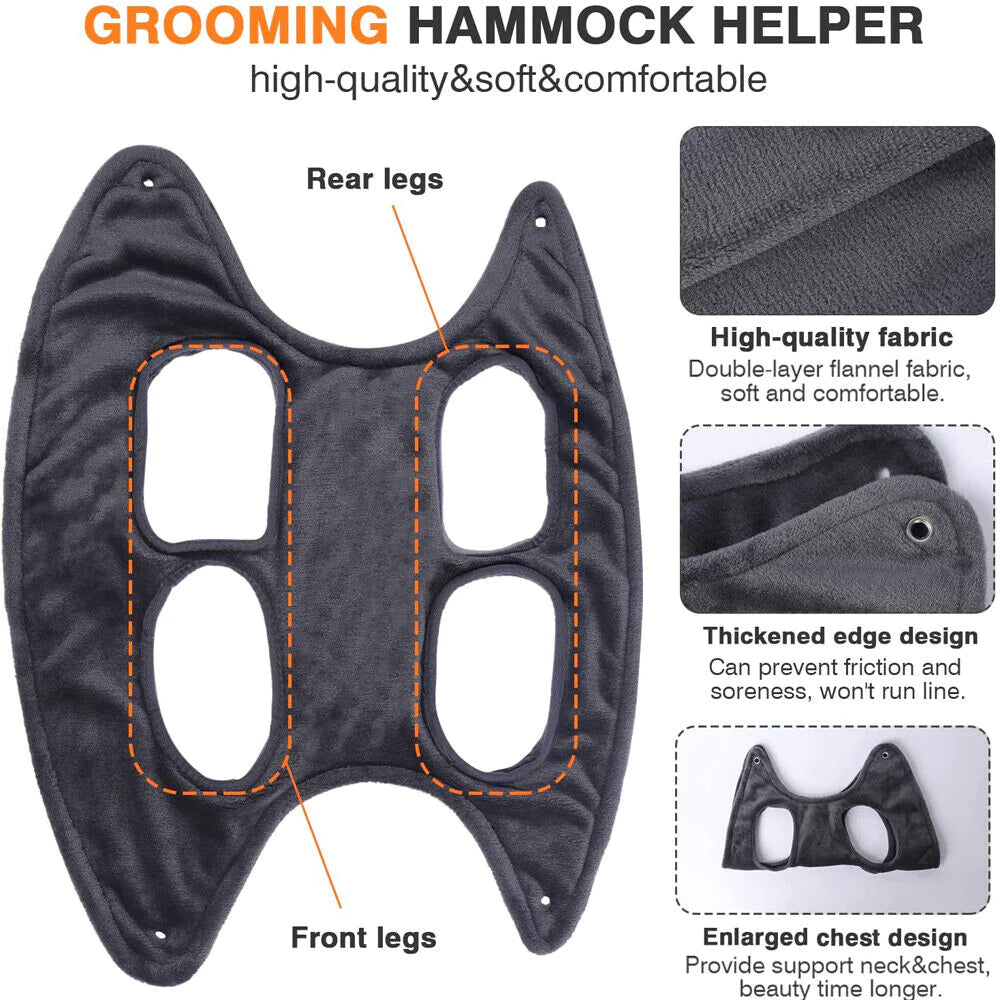 TrimHelper Pro - Pet Dog Cat Grooming Hanging Hammock Harness Breathable Groom Helper US